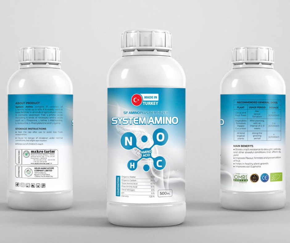 System Amino 500ml - Amino Acid hàm lượng cao nhập khẩu Thổ Nhĩ Kỳ 1 6 4